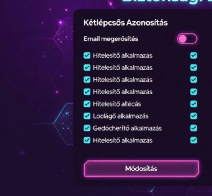 Biztonságot jelképező pajzs ikon neon fényben