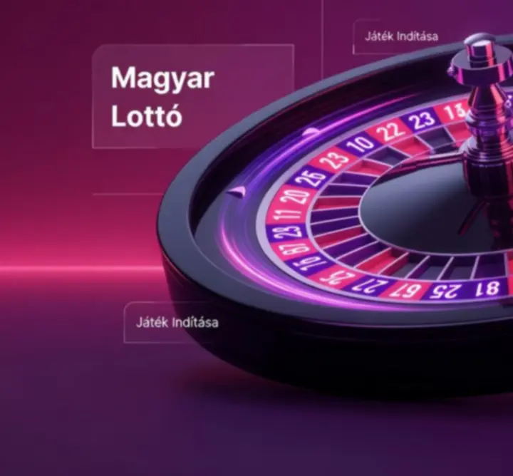 Digitális rulett és lottó eredmény kijelző neon fényekkel